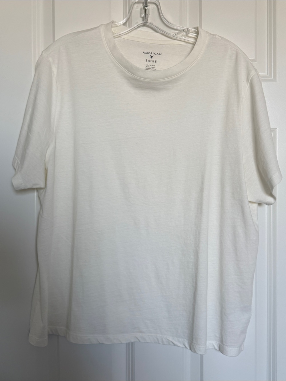American Eagle Outfitters Boxy White Crew Neck Tee